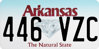 AR license plate 446VZC