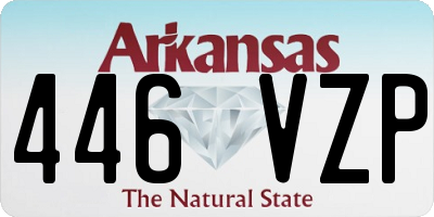 AR license plate 446VZP