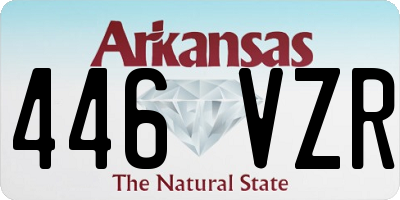 AR license plate 446VZR