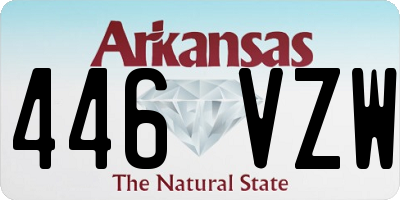 AR license plate 446VZW
