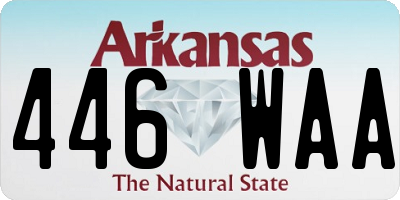 AR license plate 446WAA