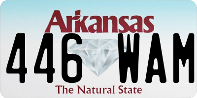 AR license plate 446WAM