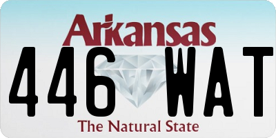 AR license plate 446WAT