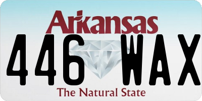 AR license plate 446WAX
