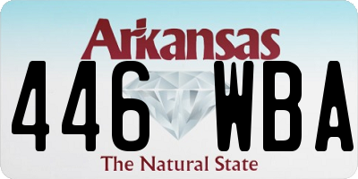 AR license plate 446WBA