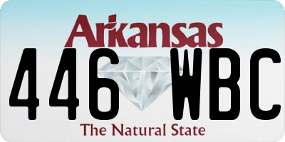 AR license plate 446WBC