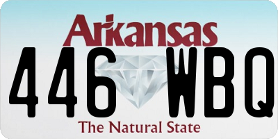AR license plate 446WBQ