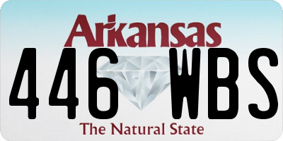 AR license plate 446WBS