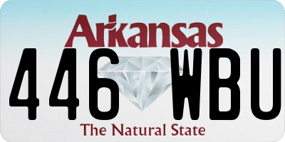 AR license plate 446WBU