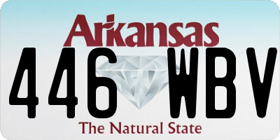 AR license plate 446WBV