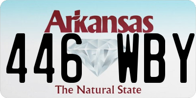 AR license plate 446WBY