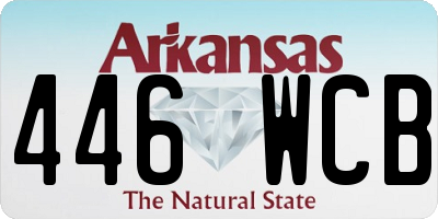AR license plate 446WCB
