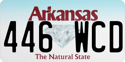 AR license plate 446WCD