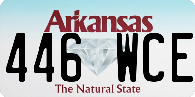 AR license plate 446WCE
