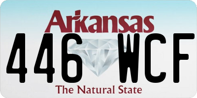 AR license plate 446WCF