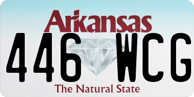 AR license plate 446WCG