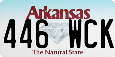 AR license plate 446WCK