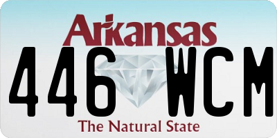AR license plate 446WCM