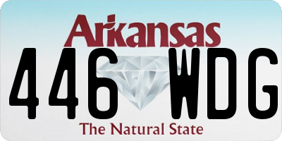AR license plate 446WDG