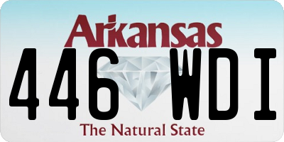 AR license plate 446WDI