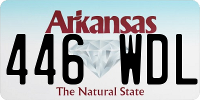 AR license plate 446WDL