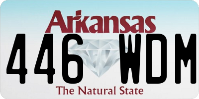 AR license plate 446WDM