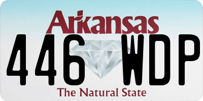 AR license plate 446WDP