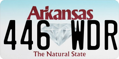 AR license plate 446WDR