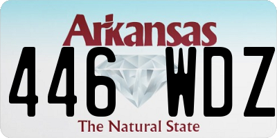AR license plate 446WDZ