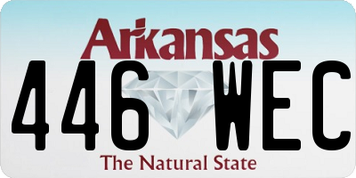 AR license plate 446WEC