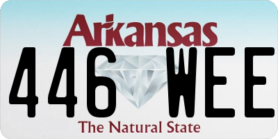 AR license plate 446WEE
