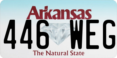 AR license plate 446WEG