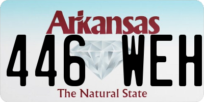 AR license plate 446WEH
