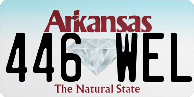 AR license plate 446WEL