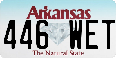 AR license plate 446WET
