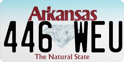 AR license plate 446WEU