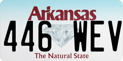AR license plate 446WEV