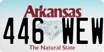 AR license plate 446WEW