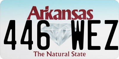 AR license plate 446WEZ