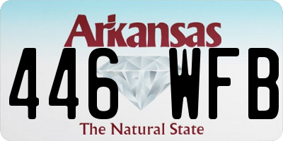 AR license plate 446WFB