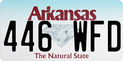 AR license plate 446WFD