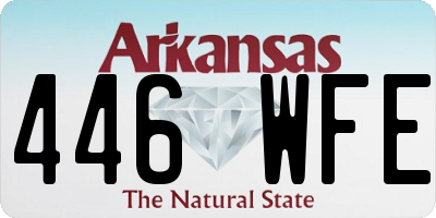 AR license plate 446WFE