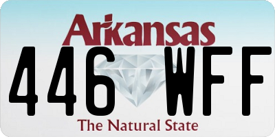AR license plate 446WFF