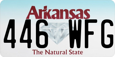 AR license plate 446WFG