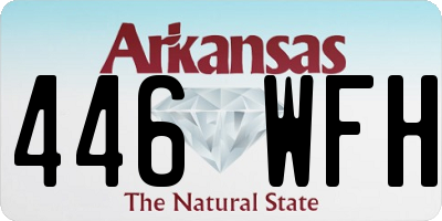 AR license plate 446WFH