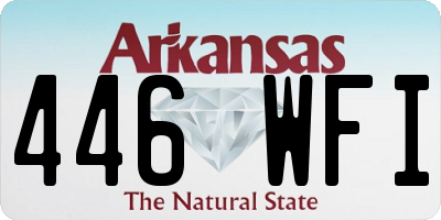 AR license plate 446WFI