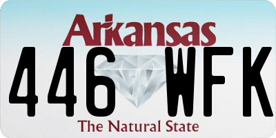 AR license plate 446WFK