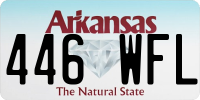 AR license plate 446WFL
