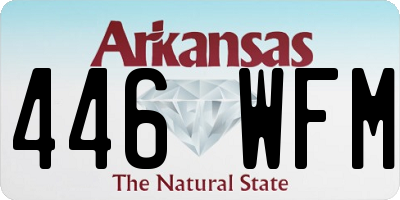 AR license plate 446WFM