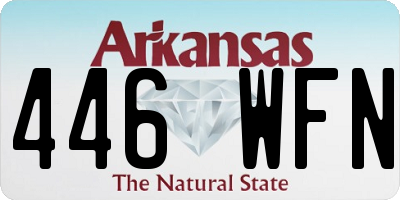 AR license plate 446WFN